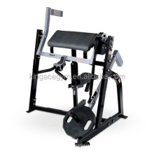 Machine de biceps assis de force de marteau chargé par plaque/curl de biceps